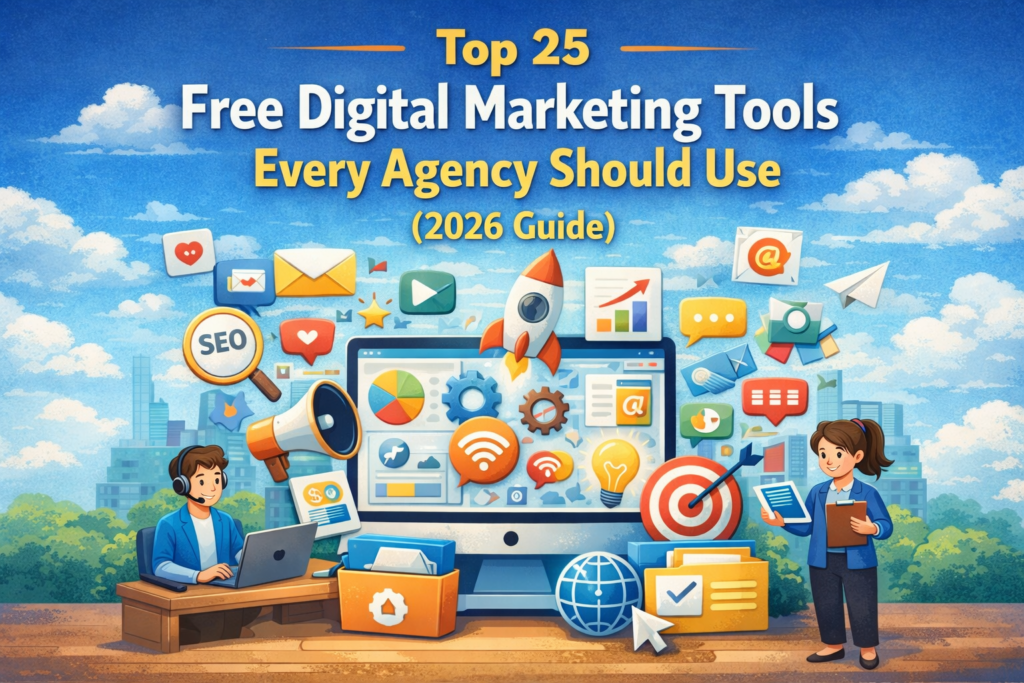 Top 25 Free Digital Marketing Tools Every Agency Should Use (2026 Guide)
