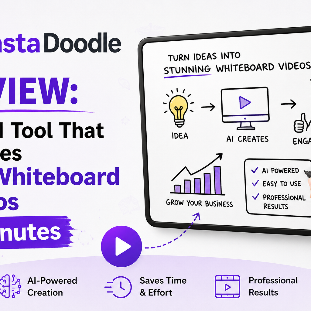 InstaDoodle Review: The AI Tool That Creates Pro Whiteboard Videos in Minutes