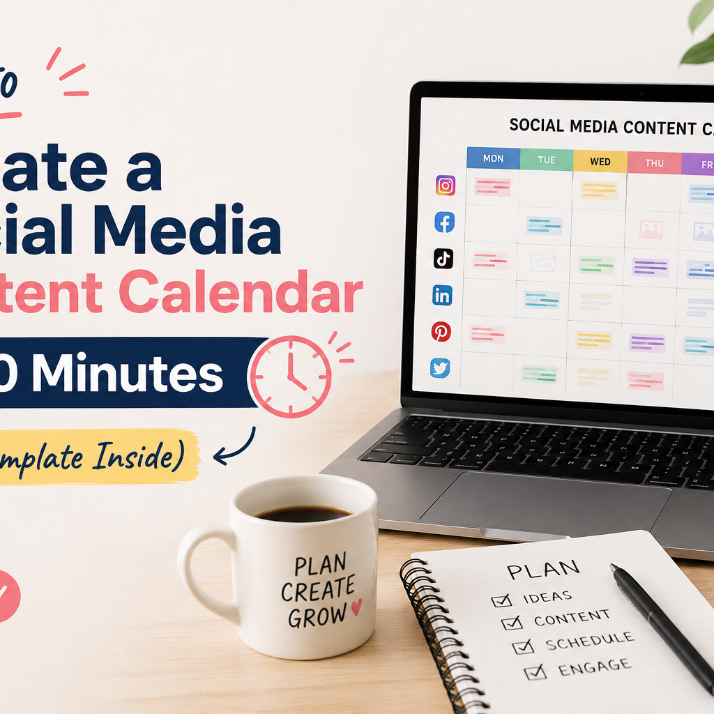 How to Create a Social Media Content Calendar in 30 Minutes (Free Template Inside)