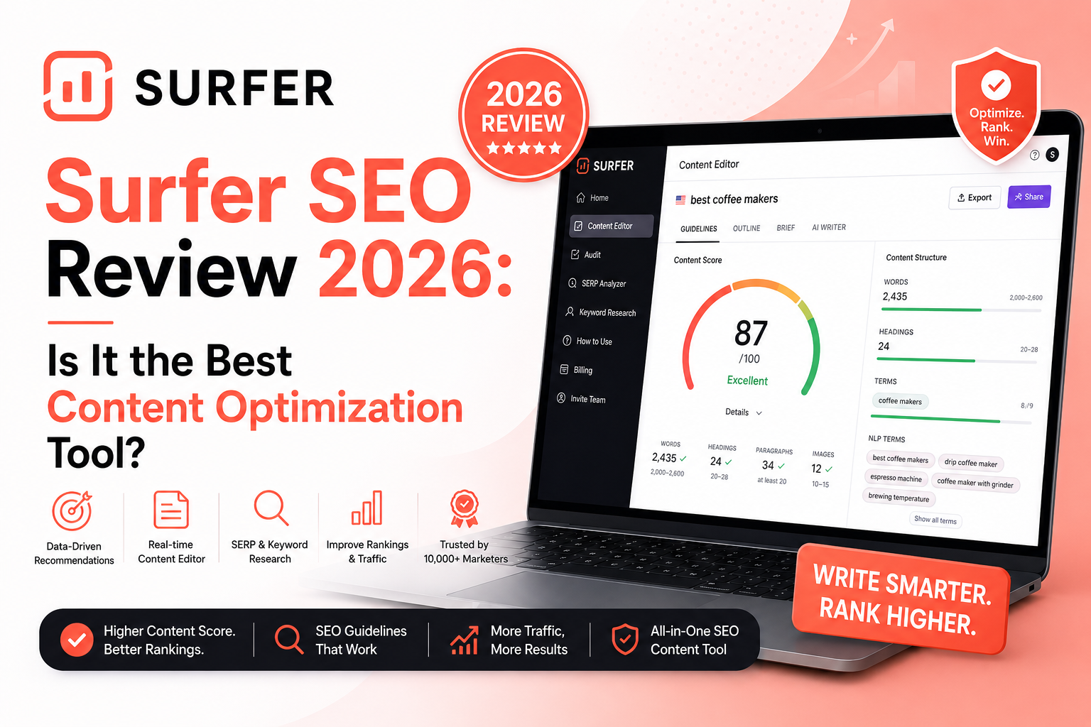 Surfer SEO review 2026