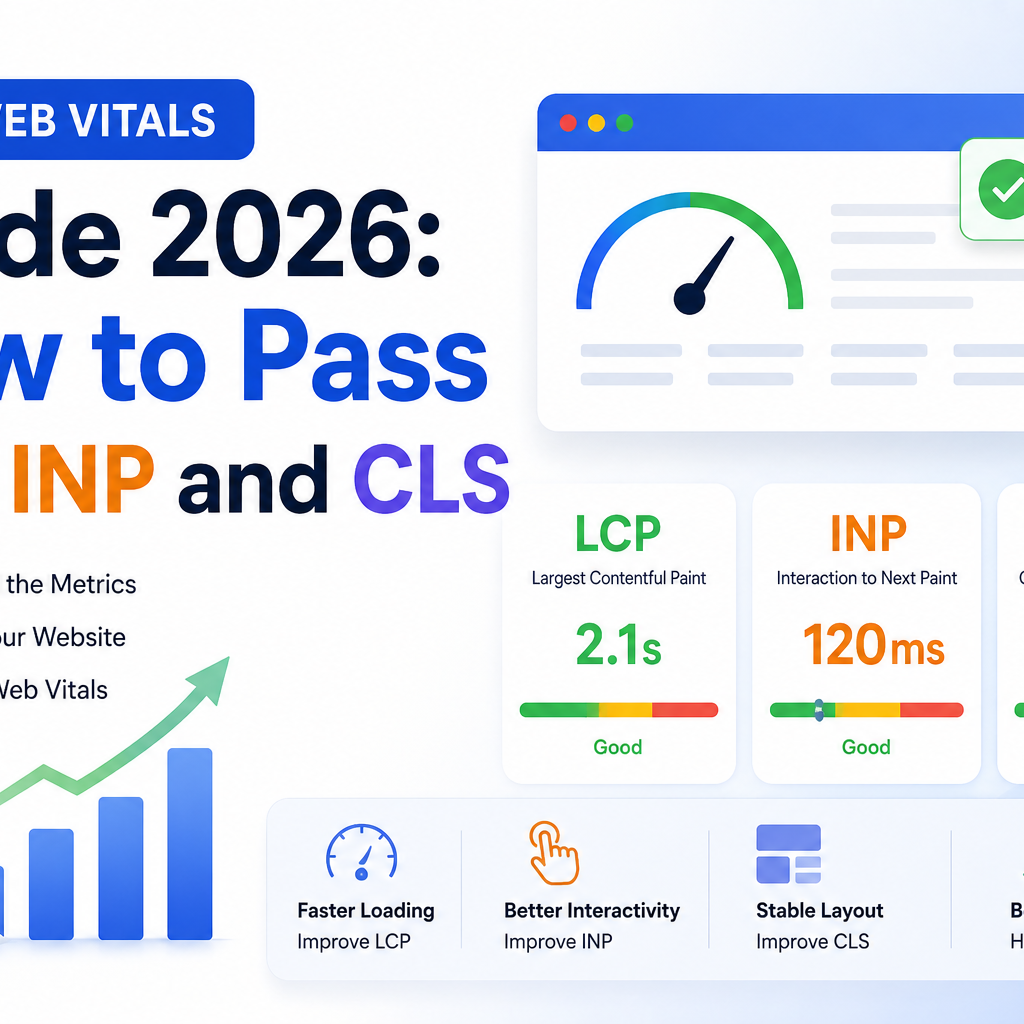 Core Web Vitals Guide 2026: How to Pass LCP, INP and CLS
